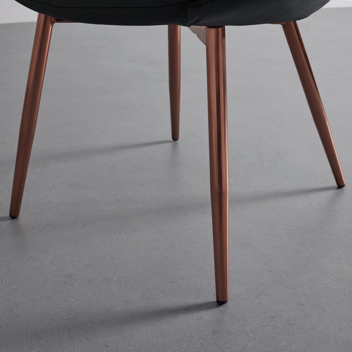 KRZESŁO Z PODŁOKIETNIKAMI LEVI - ciemnoszary, Modern, metal/drewno (67/74/60.5cm) - Bessagi Home