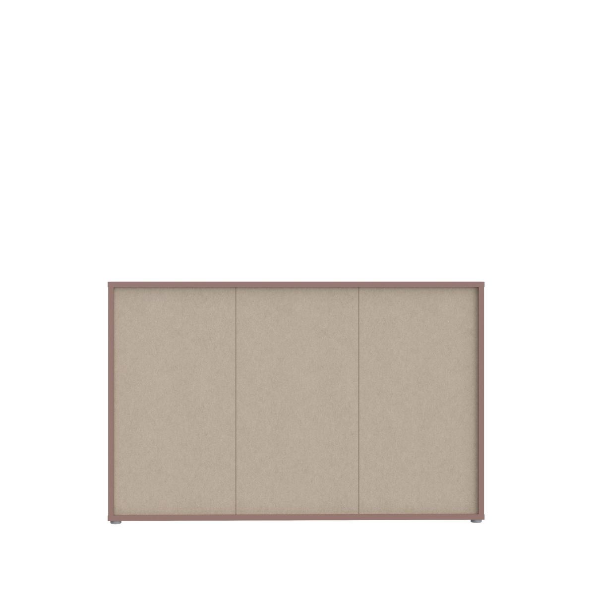 Široka Komoda Alice, Terakota - siva/terakota, Moderno, umetna masa/leseni material (154,2/99,1/34,9cm) - Carryhome