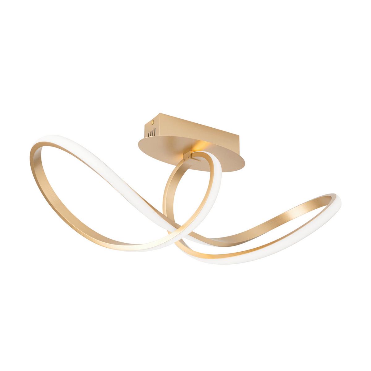 LAMPA SUFITOWA LED DL 7-694 MS-MATT CIRCUS - kolor mosiężny, Design, tworzywo sztuczne/metal (61/25/27cm)