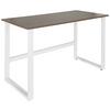 Pisalna Miza Workspace Light I, Bela, Oreh - barva oreha/bela, Basics, kovina/leseni material (120/60/76cm) - MID.YOU