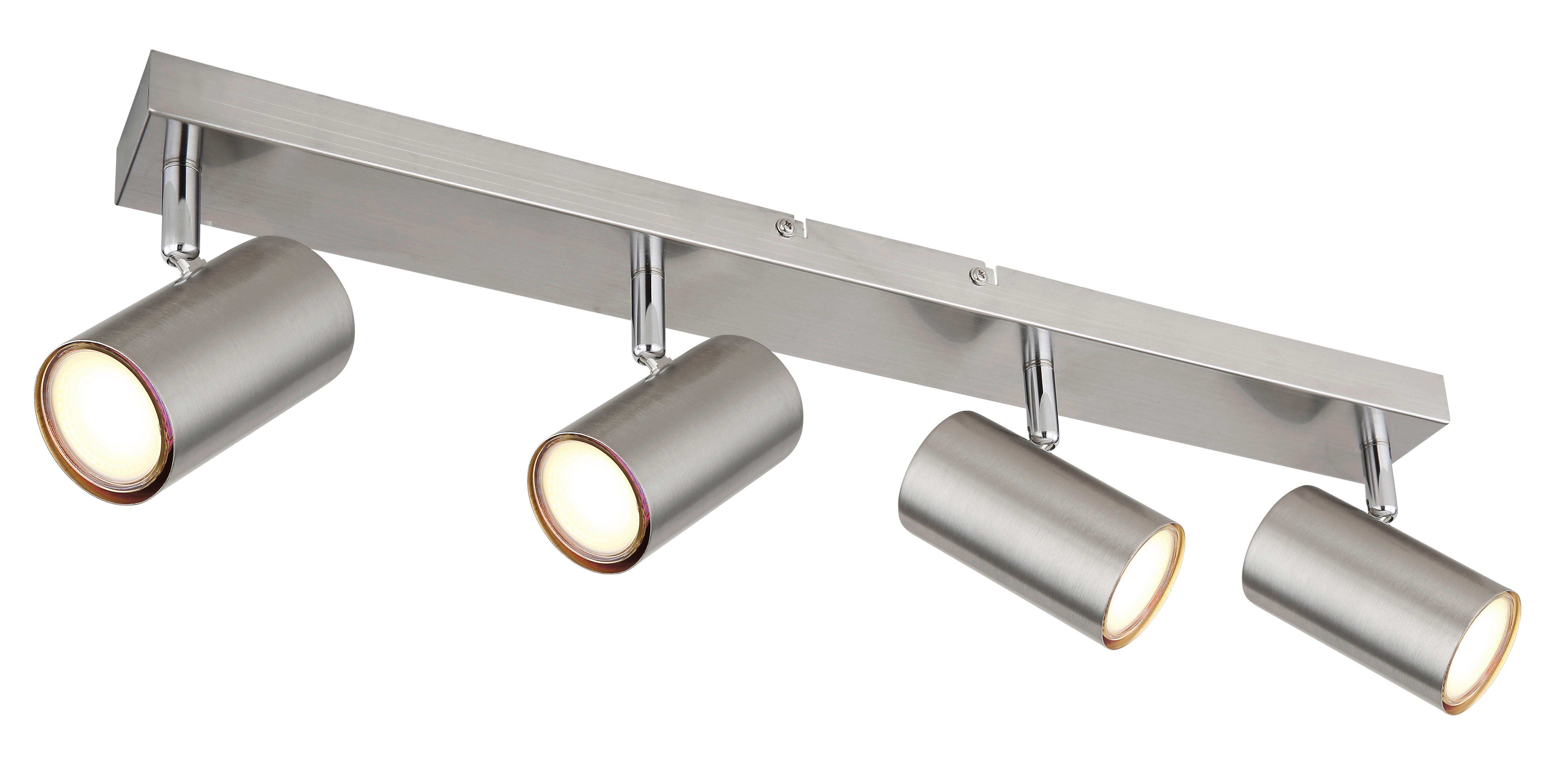 Proiector Robby 4 - culoare nichel/culoare crom, Modern, metal (56/6/12cm)