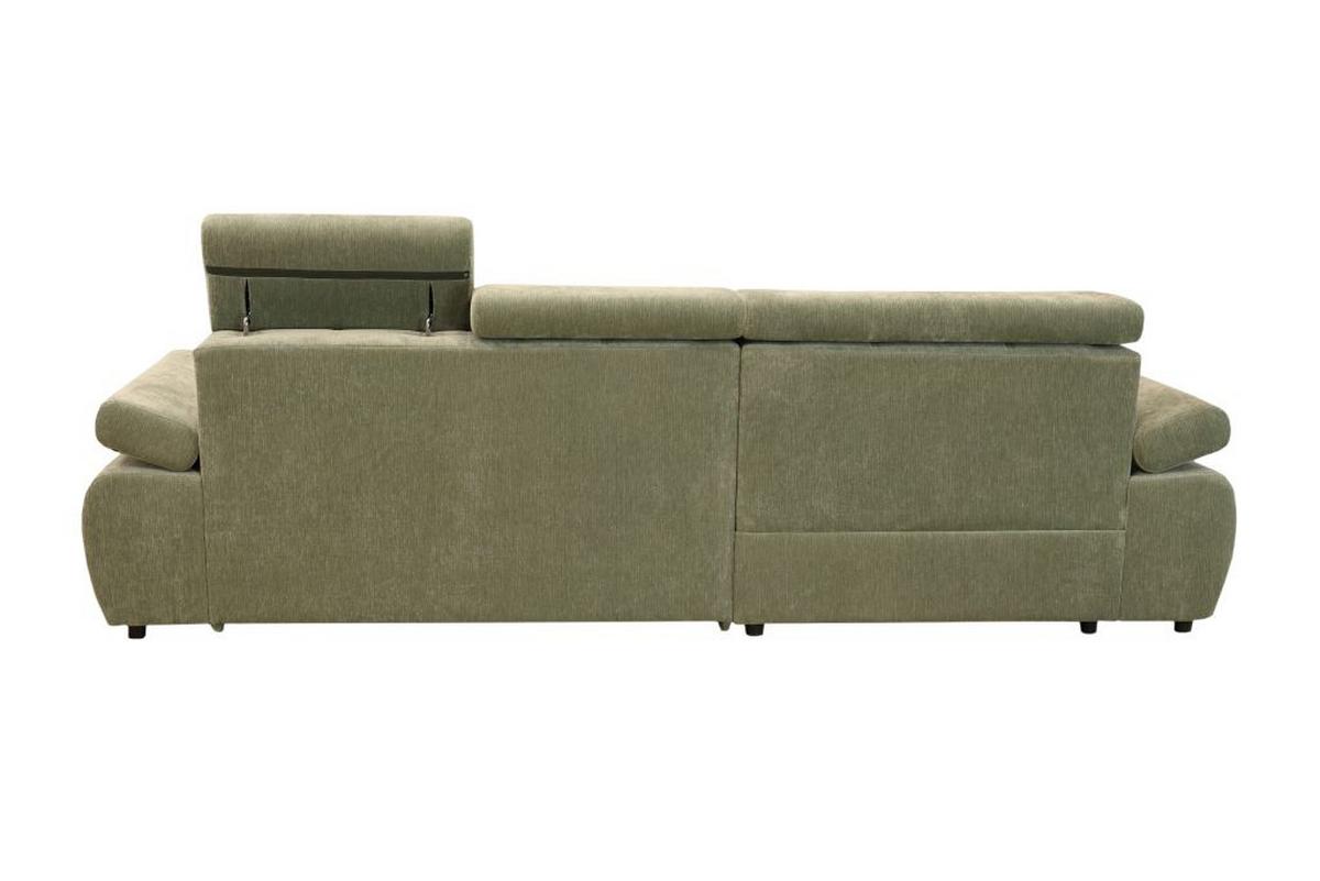 Kutna Garnitura Vegas - zelena/crna, Design, drvo/tekstil (173/294cm) - Modern Living