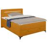PAT TIP BOXSPRING JERRY - galben muștar, Konventionell, textil (140/200cm) - Mömax
