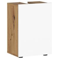 Bază pentru lavoar Ina - alb/stejar Artisan, Konventionell, material pe bază de lemn (35/56/34cm)