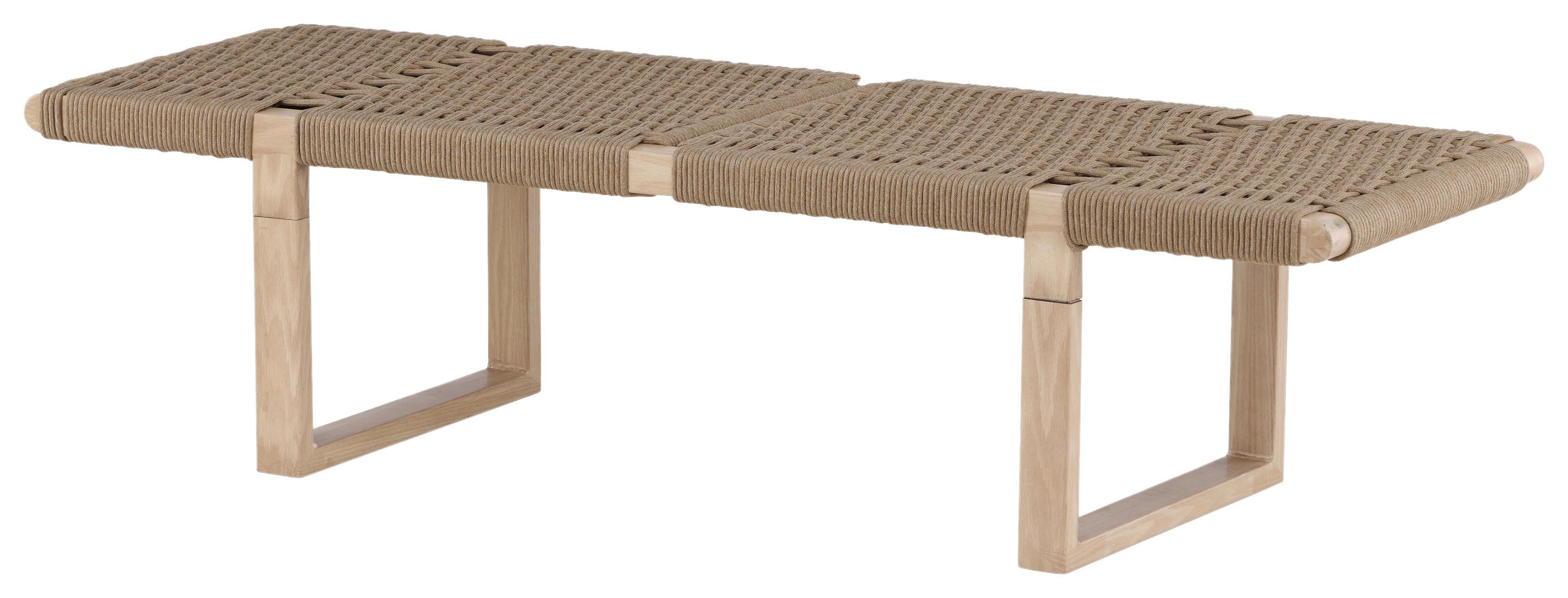 Sitzbank Ängön ca. 140x36x46 cm Braun - Hellbraun, Design, Holz/Metall (140/36/46cm) - Livetastic