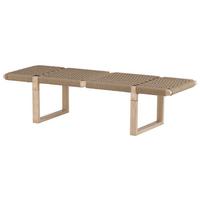 Sitzbank Ängön ca. 140x36x46 cm Braun - Hellbraun, Design, Holz/Metall (140/36/46cm) - Livetastic