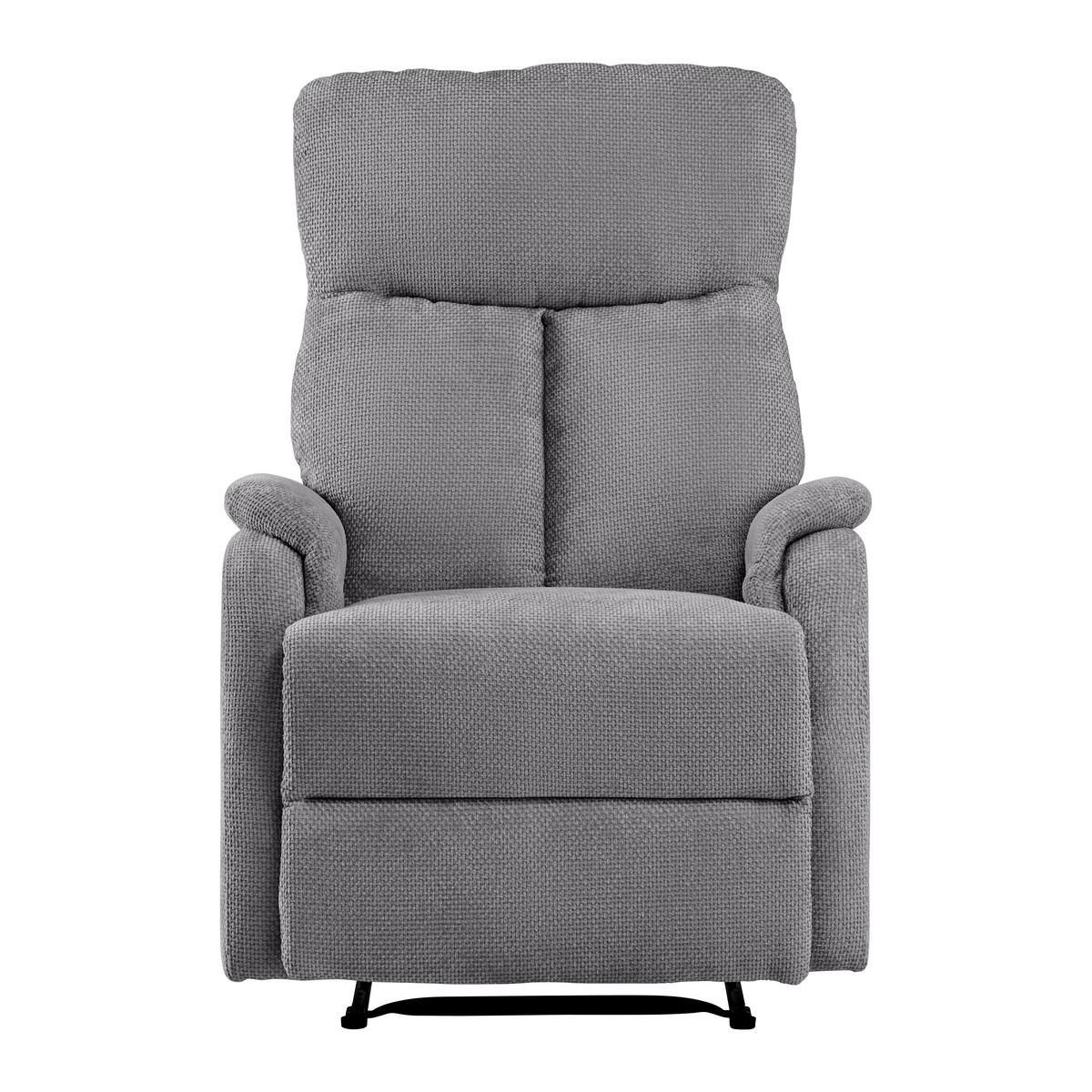 Relaxsessel Johnsy Anthrazit - Anthrazit/Schwarz, MODERN, Textil/Metall (75/106/91cm) - Mömax