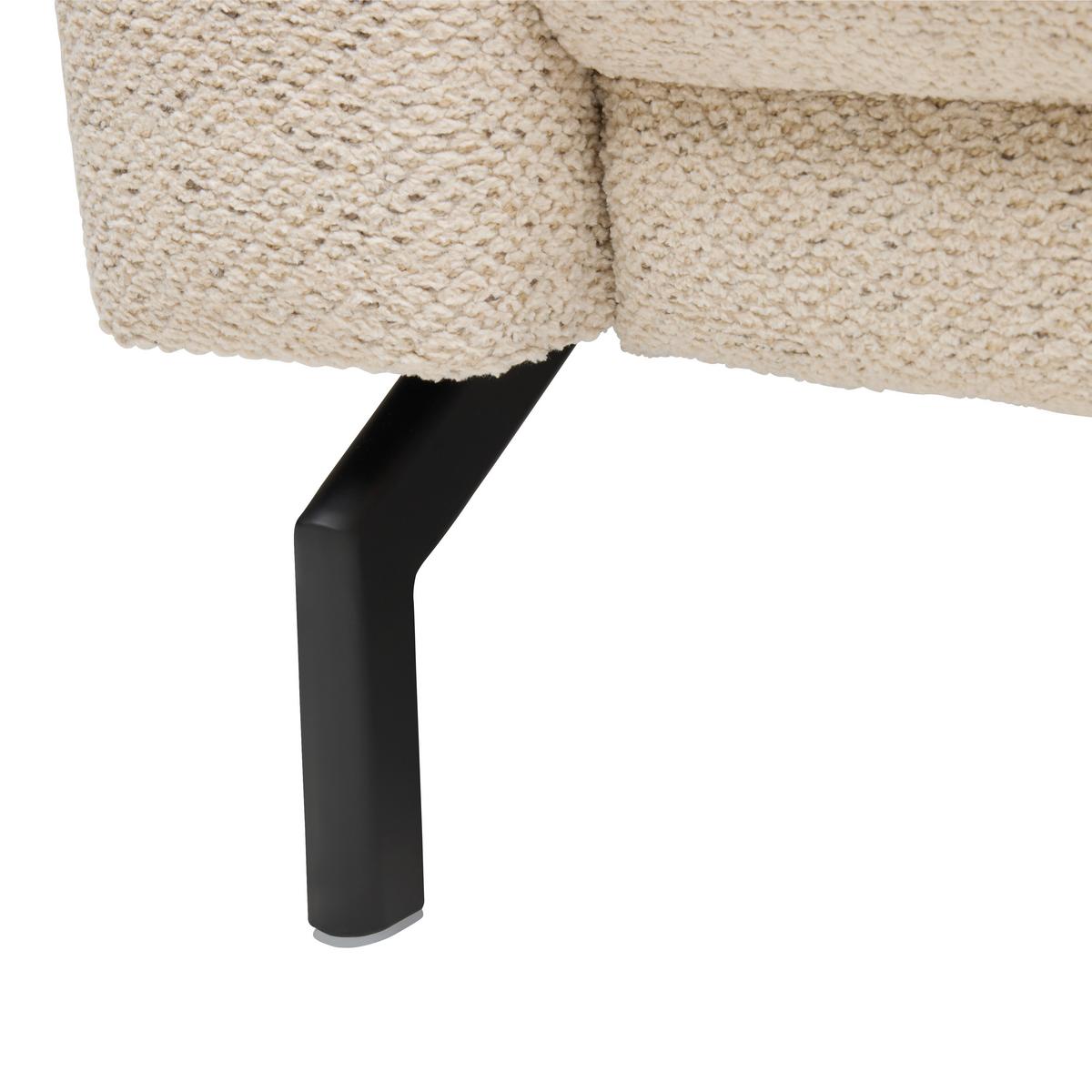 Wohnlandschaft Bassano rechts Naturfarben - Schwarz/Naturfarben, MODERN, Holz/Holzwerkstoff (235/85-88/190cm) - Premium Living