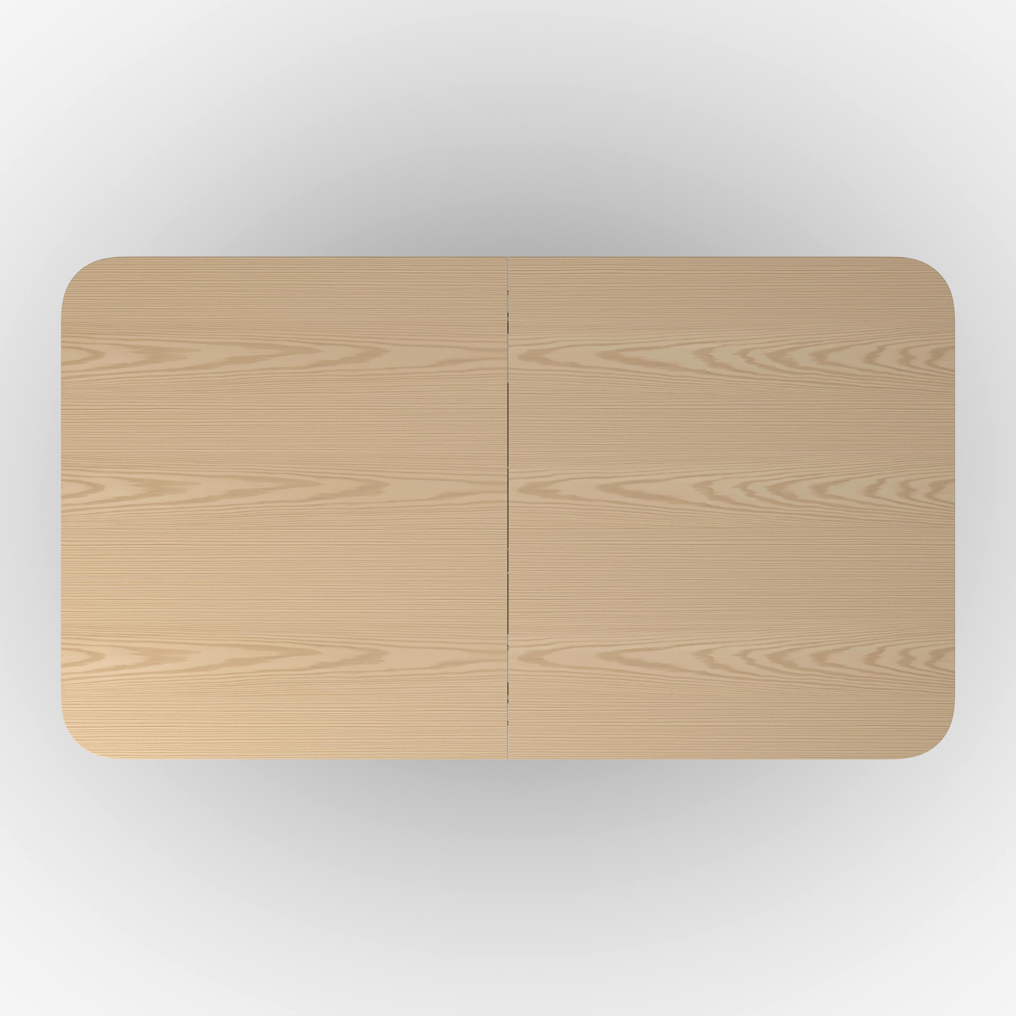 UTDRAGBART BORD AMADO - svart/ekfärgad, Modern, metall/trämaterial (160-200/90/76cm) - Bessagi Home