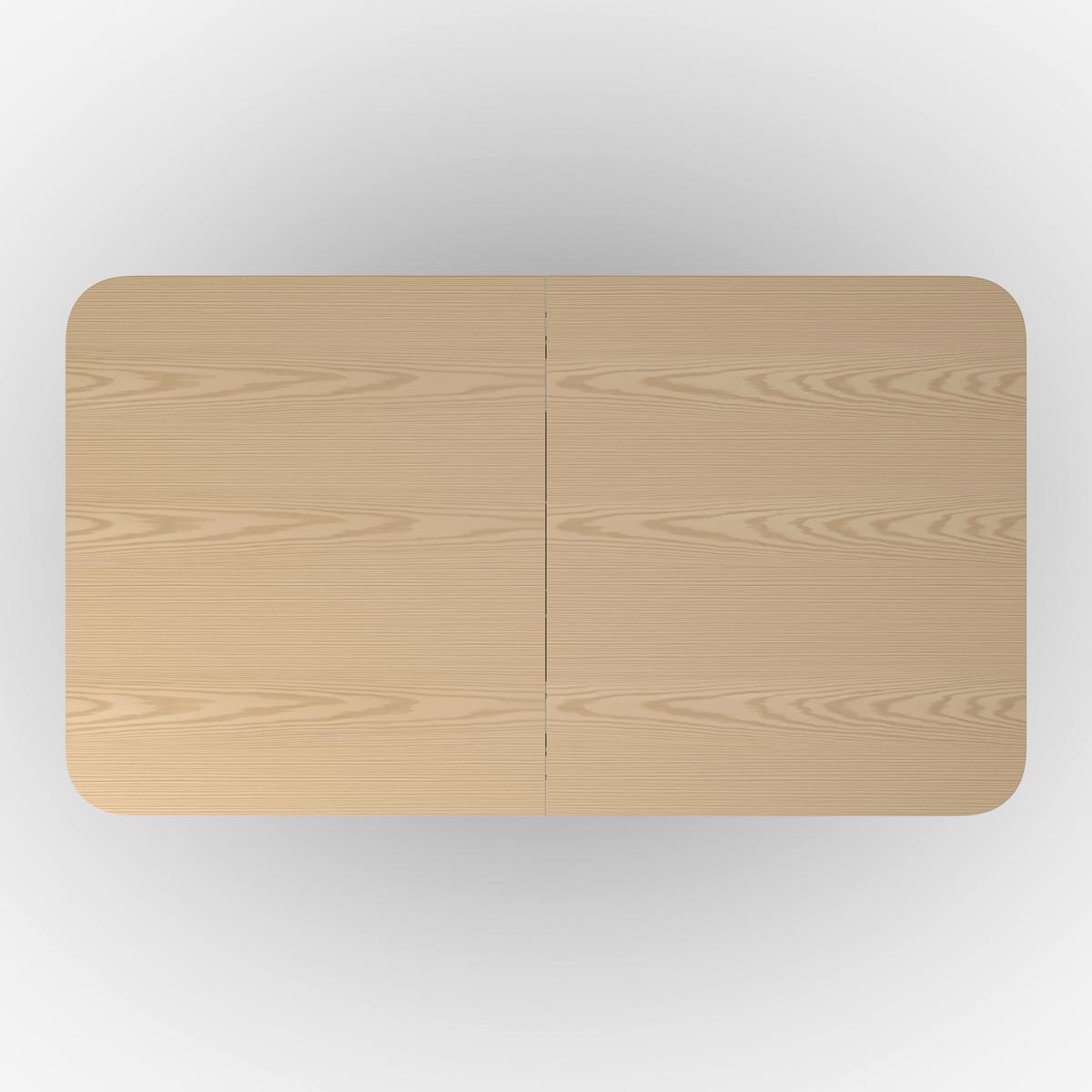 Ausziehtisch Amado Eichefarben Eiche furniert - Eichefarben/Schwarz, MODERN, Holz/Holzwerkstoff (160-200/90/76cm) - Bessagi Home