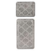Bademattenset Lagoon 125 Silber  2er-Set - Basics (50/80cm) - Kayoom