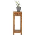 Blumensäule Naturfarben - Naturfarben, LIFESTYLE, Holz/Metall (28/74/28cm) - Premium Living