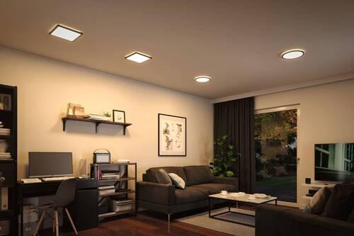 LED-Paneel Atria Shine in Schwarz max. 16 Watt - Schwarz, Basics, Kunststoff (29,3/29,3cm) - Paulmann