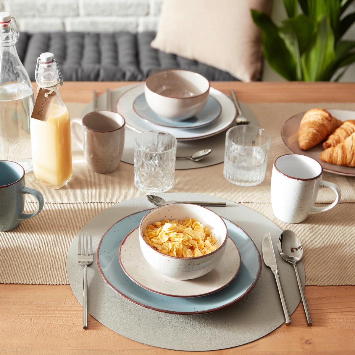 Besteckset Shine aus Edelstahl, 24-teilig - Grau, LIFESTYLE, Metall - Mömax