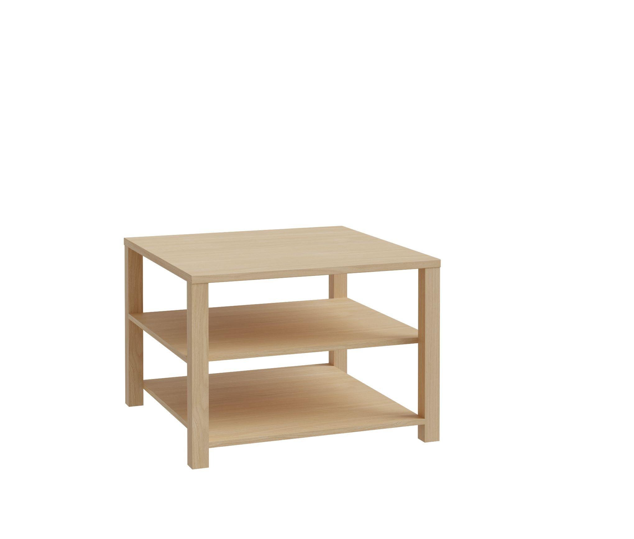 Măsuță de cafea CALASETTA - culoare lemn stejar, Romantik / Landhaus, material pe bază de lemn (70/50/70cm) - Premium Living