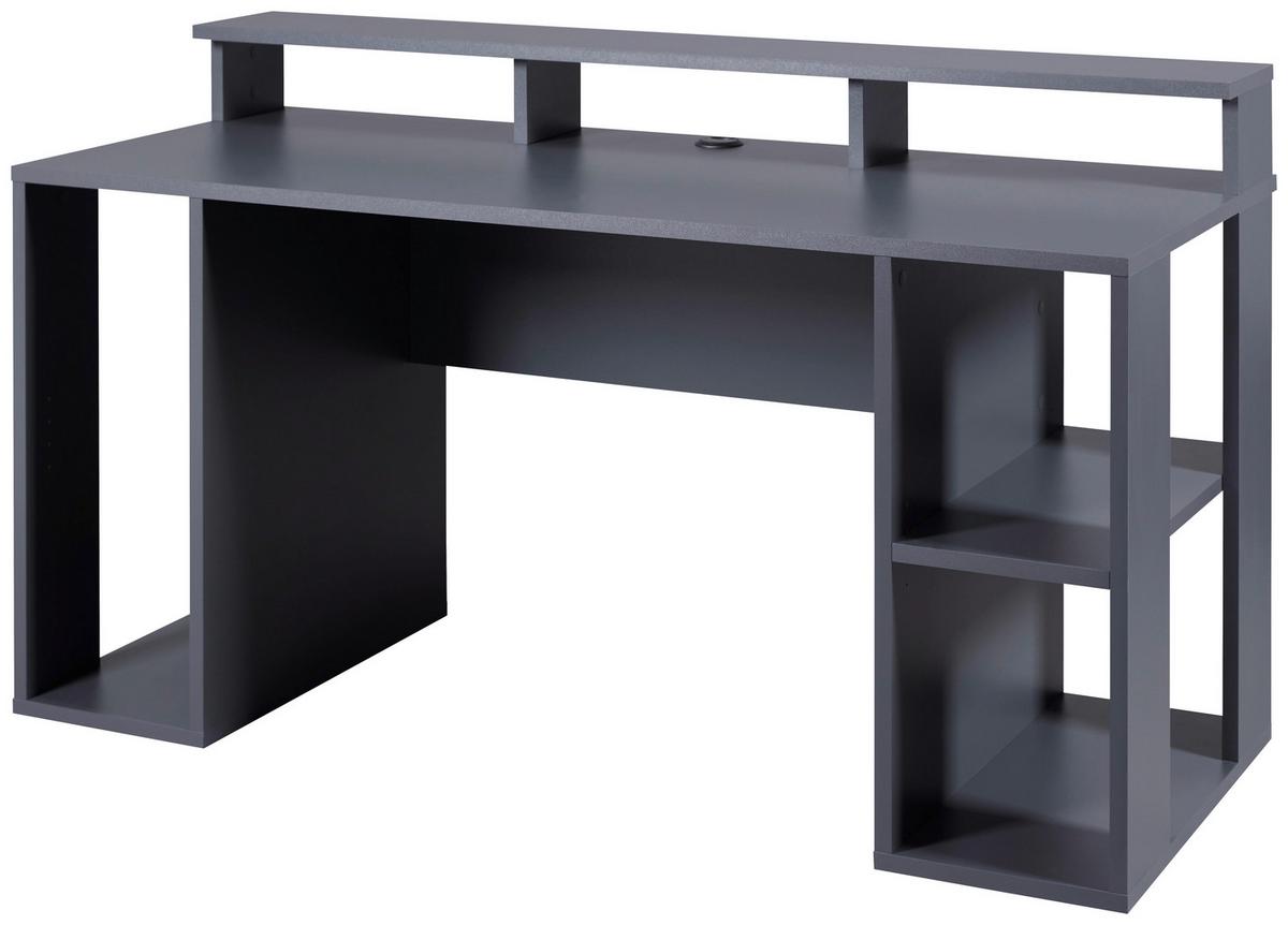 Gaming Tisch in Anthrazit - Anthrazit, Modern, Holzwerkstoff (160/77/91cm) - Mömax