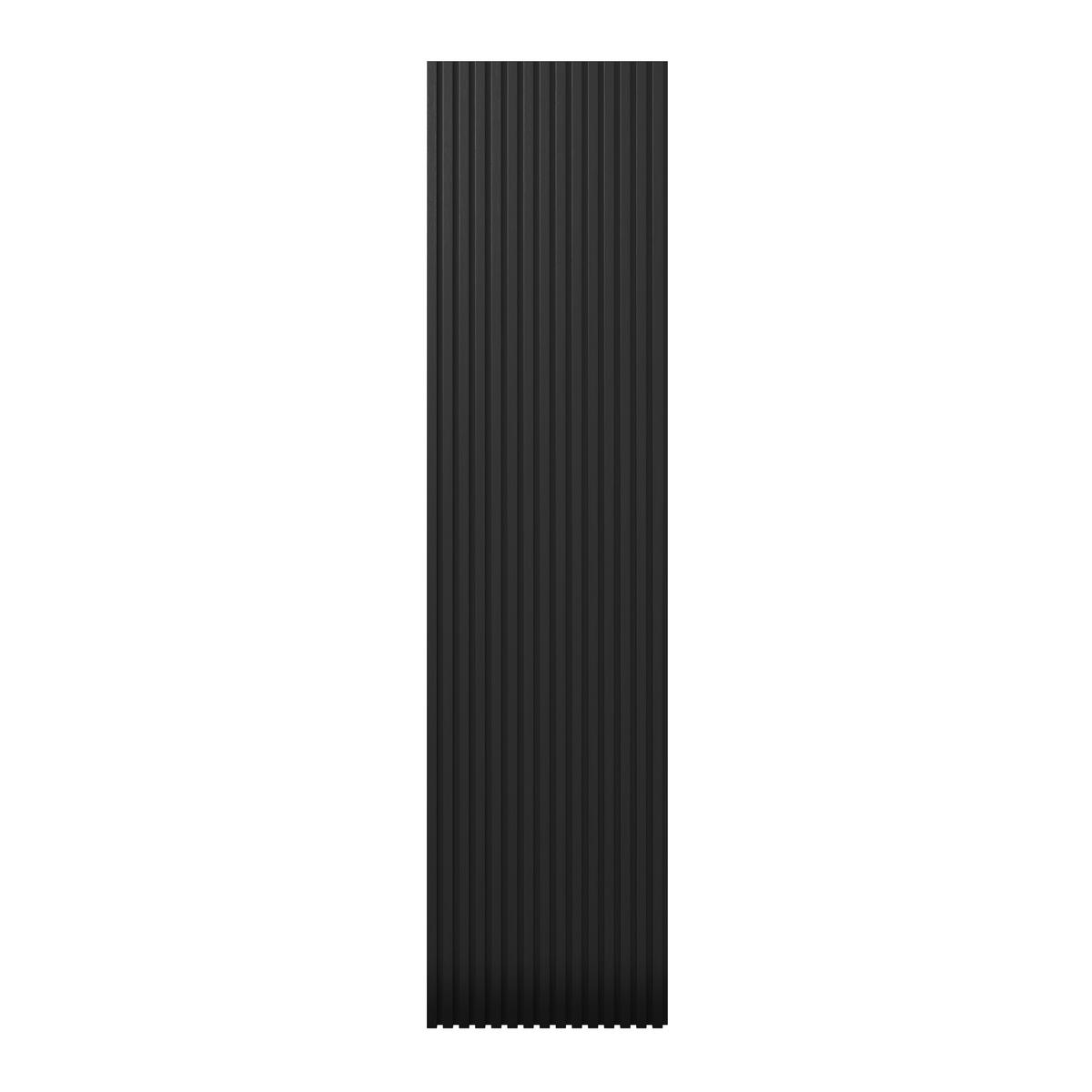 Akustikpaneel Rico Schwarz - Schwarz, MODERN, Holzwerkstoff/Kunststoff (60/2,1/240cm)
