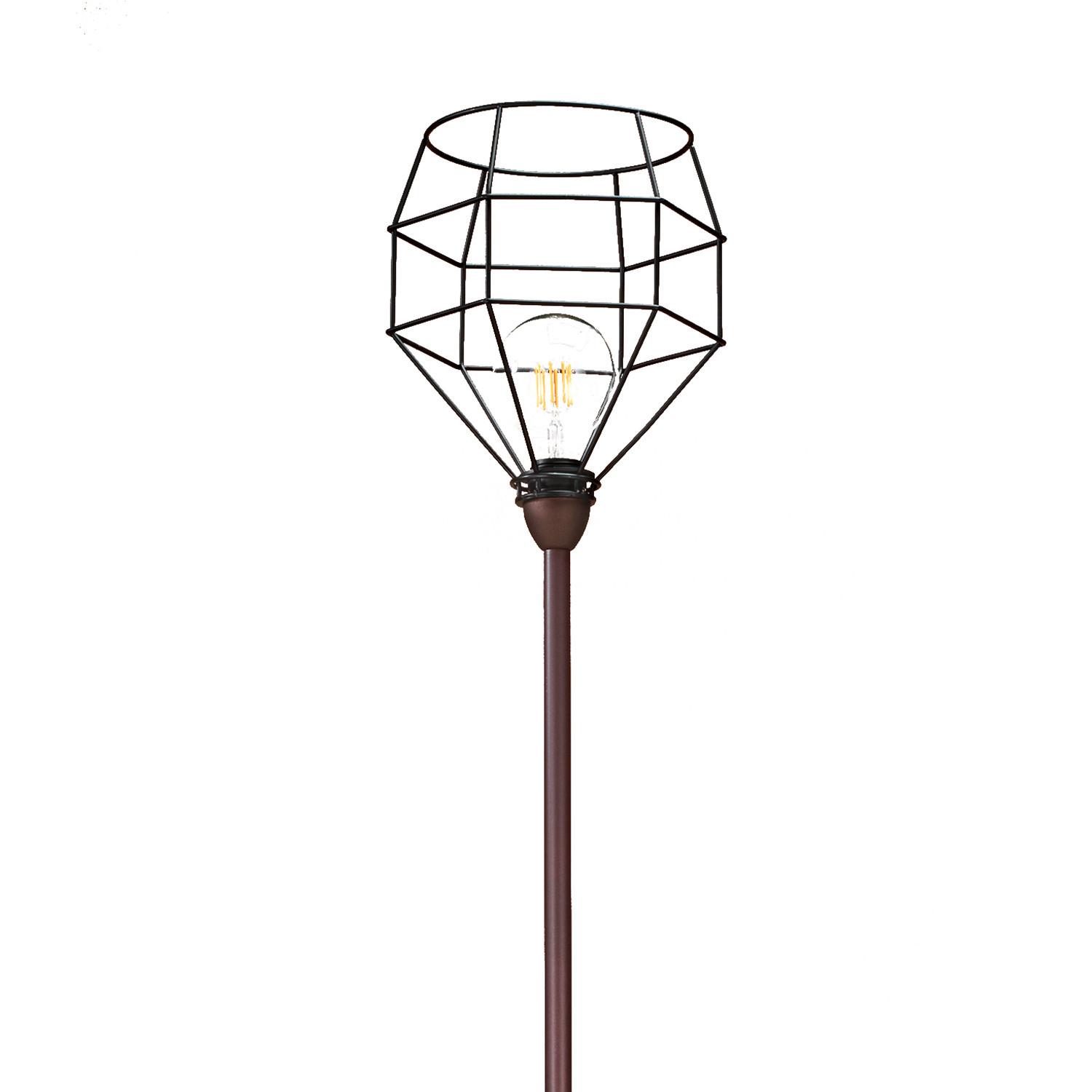 Stehleuchte Spider Schwarz max. 22 Watt - Schwarz, LIFESTYLE, Metall (28/173cm)
