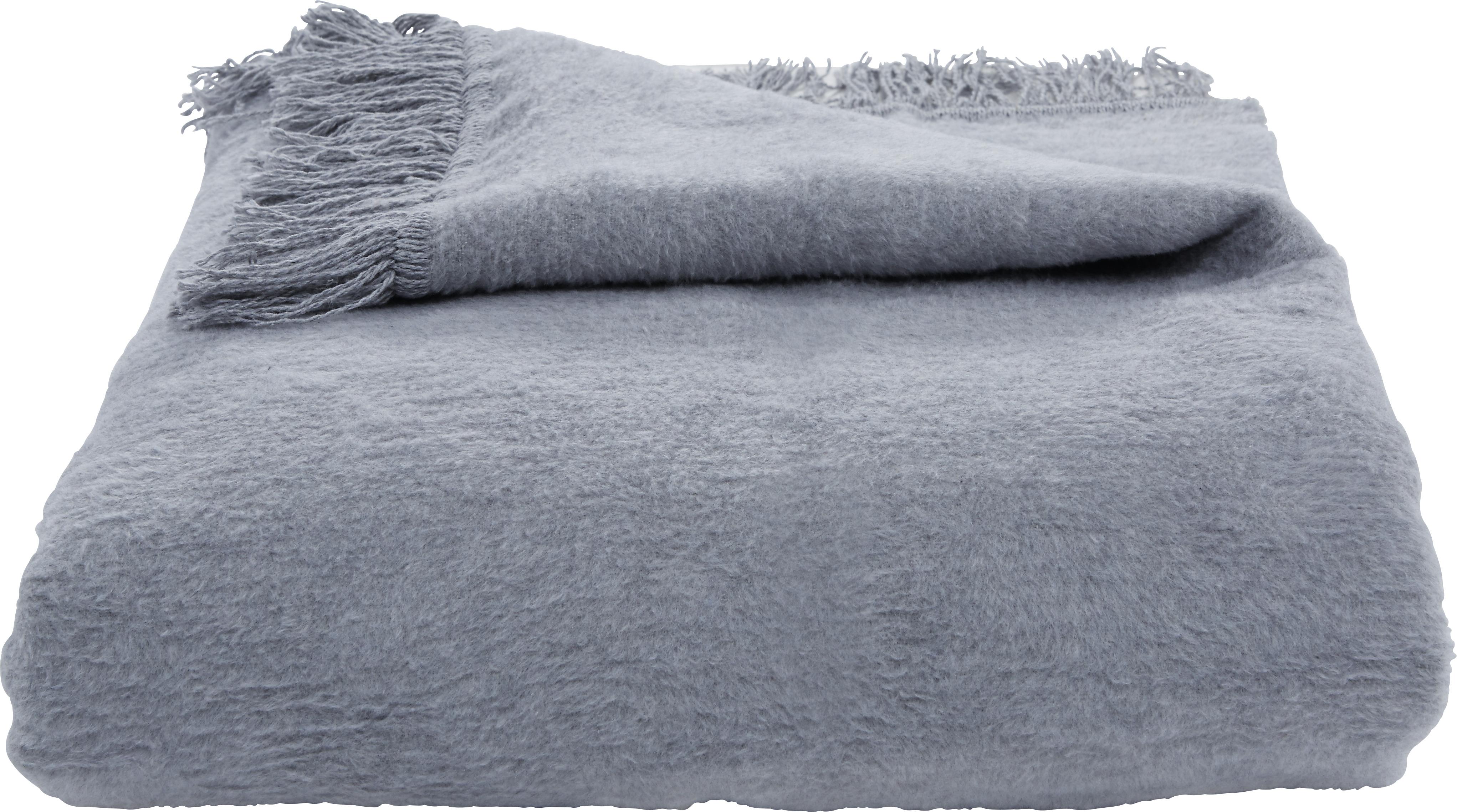 Wohndecke EL SOL Hellgrau 150x200cm - Hellgrau (150/200cm) - Modern Living
