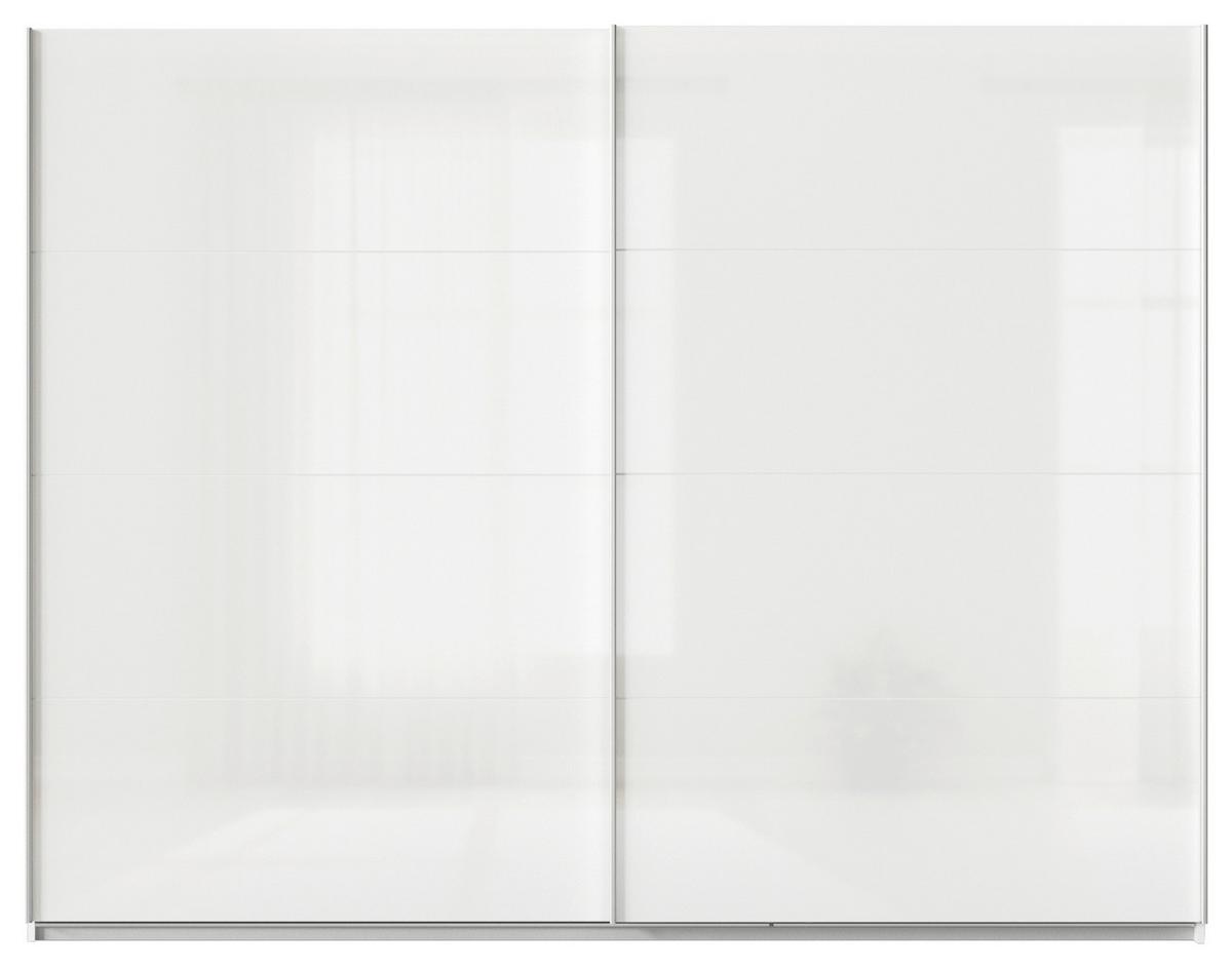 DULAP USI CULISANTE FELDKIRCH - alb/alb lucios intens, Modern, material pe bază de lemn (271/210/62cm)