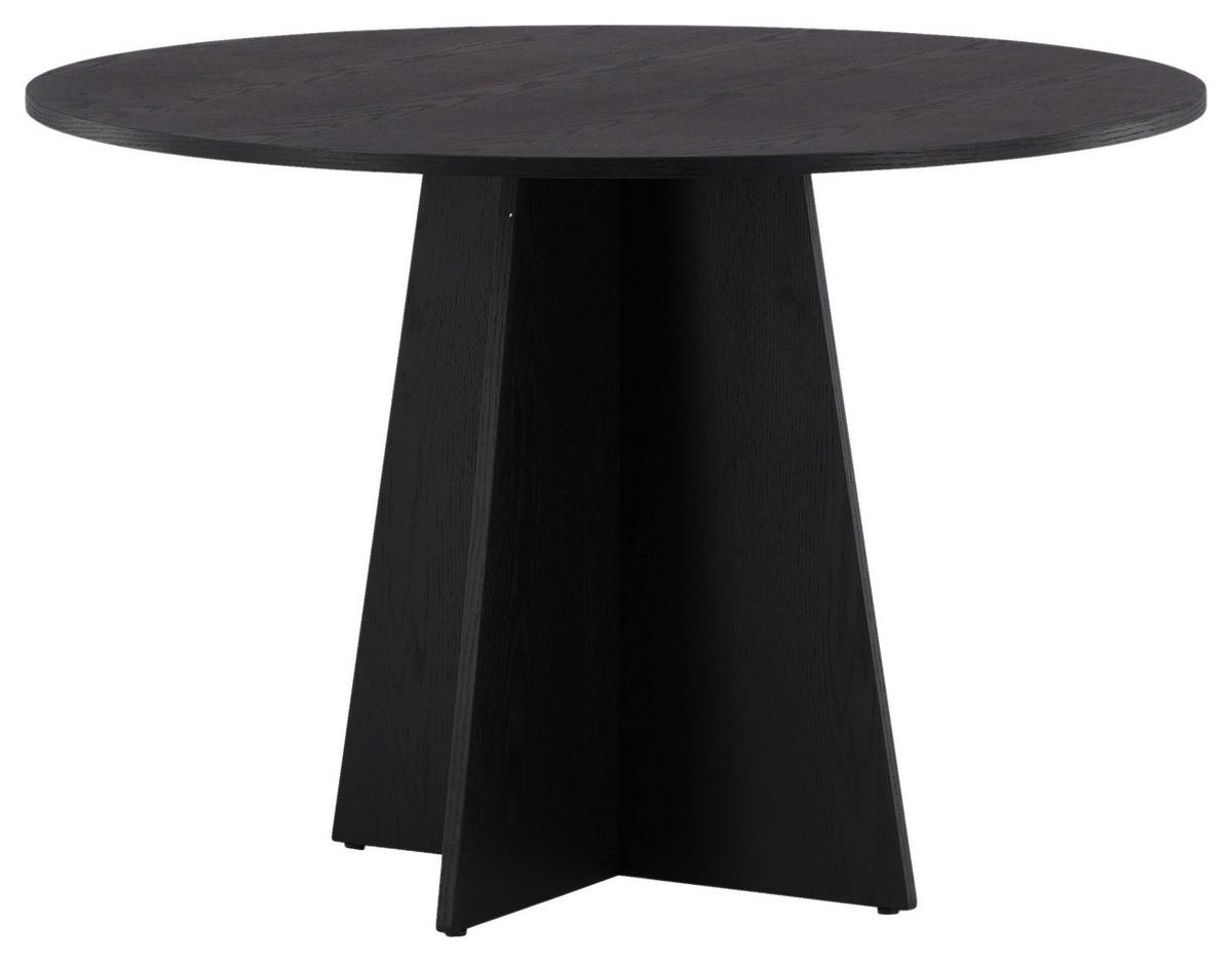 ESSTISCH BOOTCUT - Schwarz, Design, Holz (110/110/75cm) - Livetastic