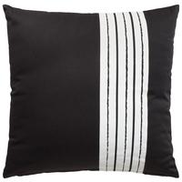 Pernă decorativă Stripe, cca. 45x45cm - negru, Modern, textil (45/45cm) - Modern Living