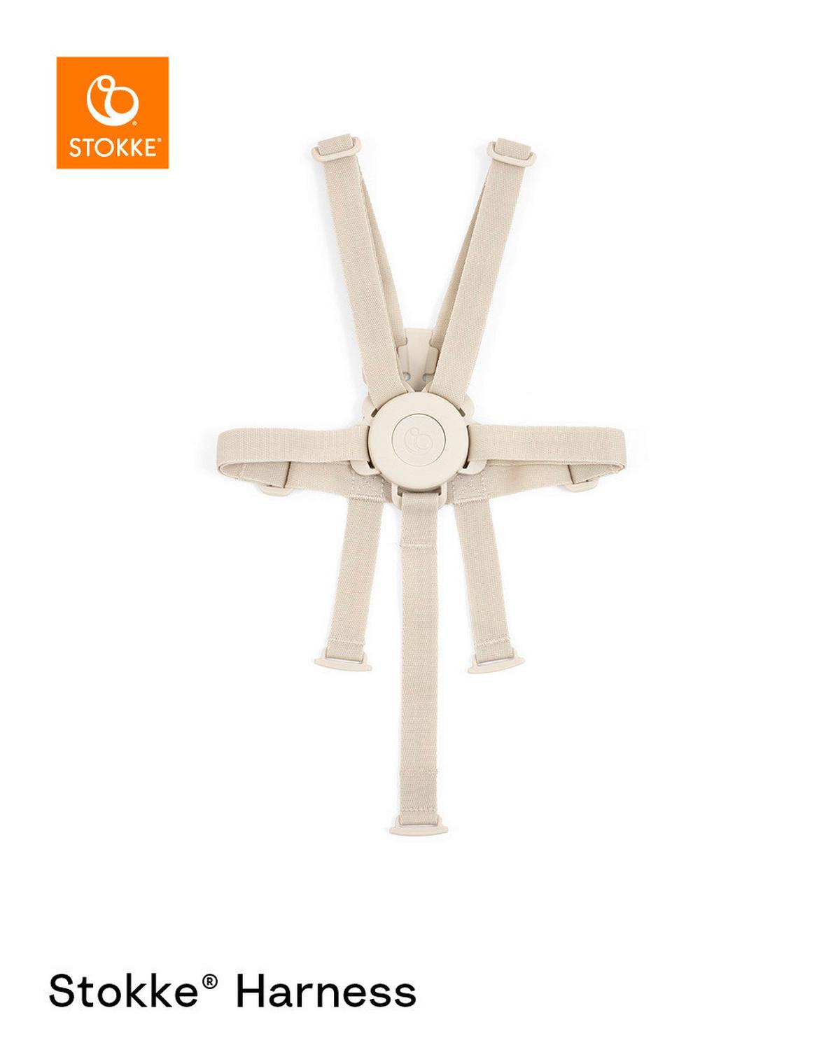 PAS BEZPIECZEŃSTWA TRIPP TRAPP HARNESS - beżowy, Basics, tworzywo sztuczne/tkanina - Stokke