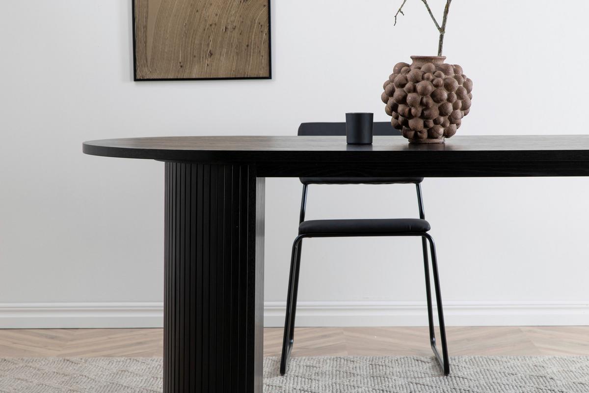 ESSTISCH BIANCA - Schwarz, Design, Holz/Holzwerkstoff (200/90/75cm) - Livetastic