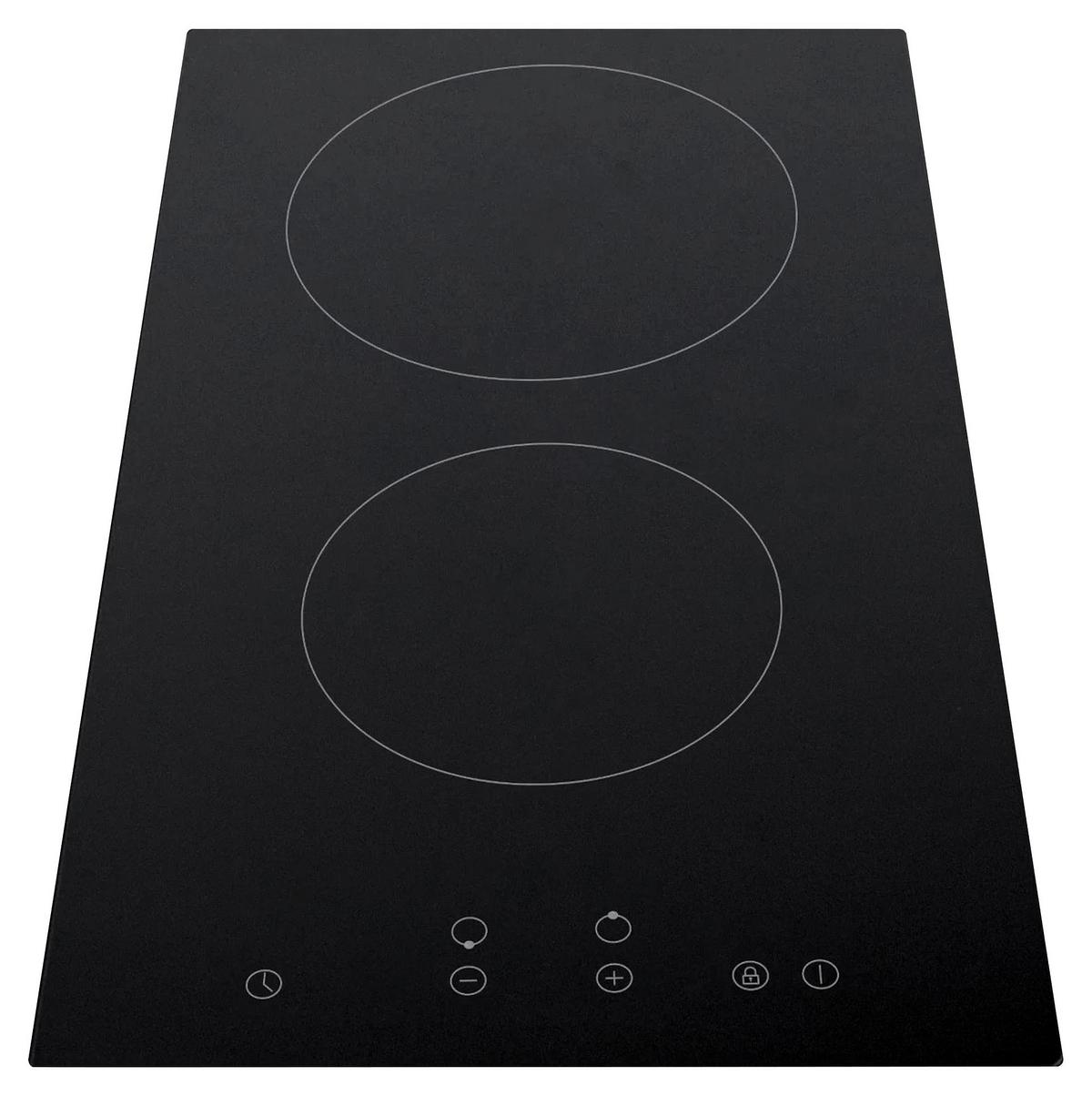 Glaskeramikkochfeld EB-GK-2TCG Schwarz - MODERN, Glas (29/5,1/52cm) - PKM