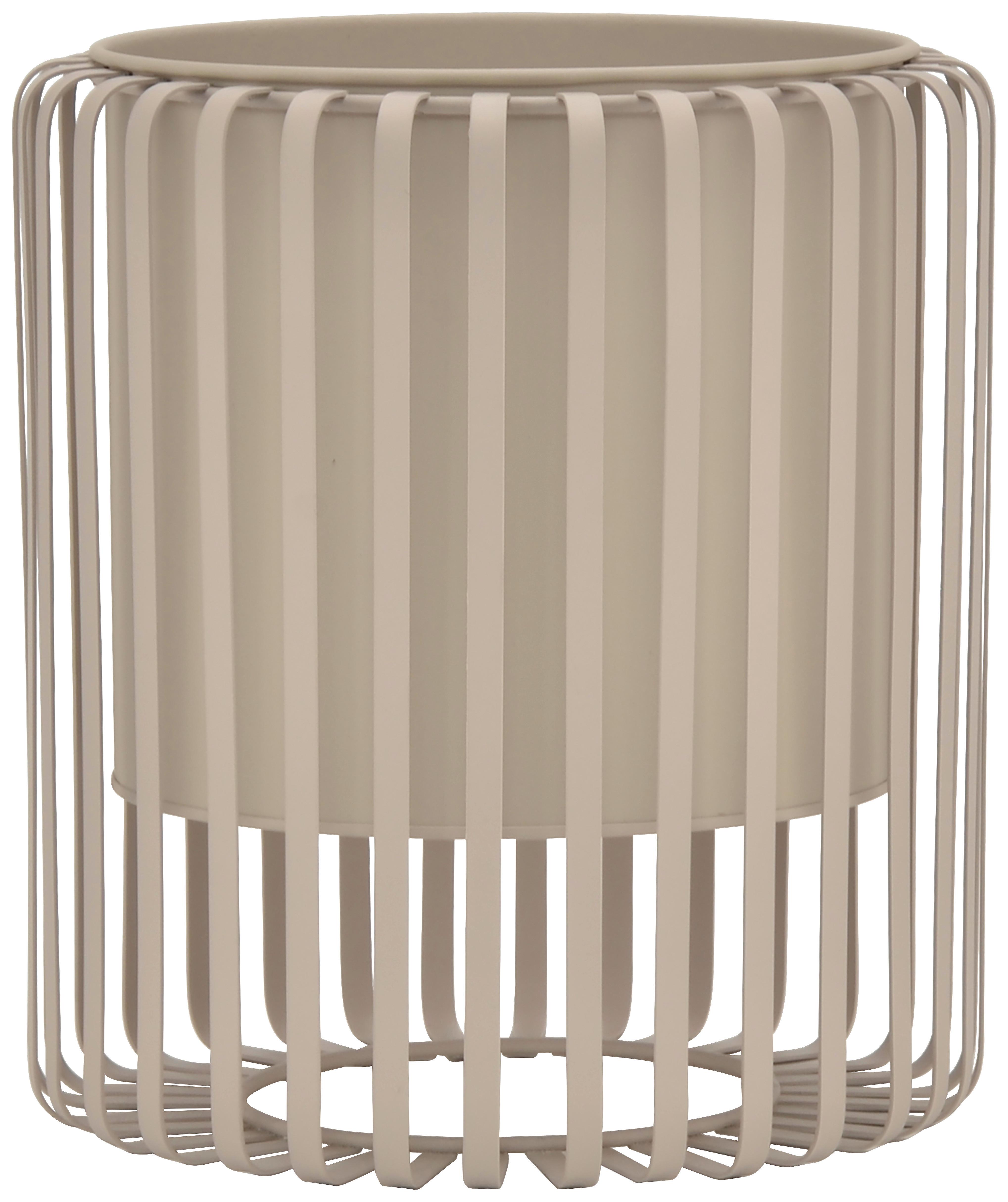 PLANTERINGSKRUKA RIO - beige, metall (22,8/25,3cm) - Mömax