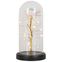 LED-Dekoleuchte Flowi Schwarz/Transparent - Transparent/Schwarz, Modern, Kunststoff (11/21cm) - Mömax