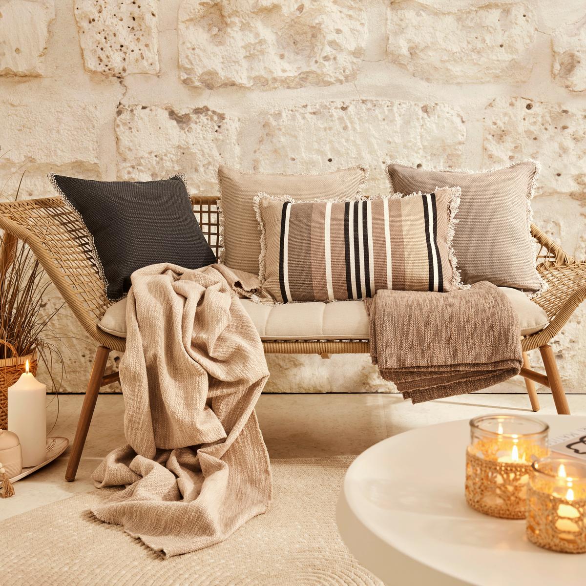 Zierkissen Laurenz in Anthrazit ca. 45x45cm - Anthrazit, MODERN, Textil (45/45cm) - Modern Living