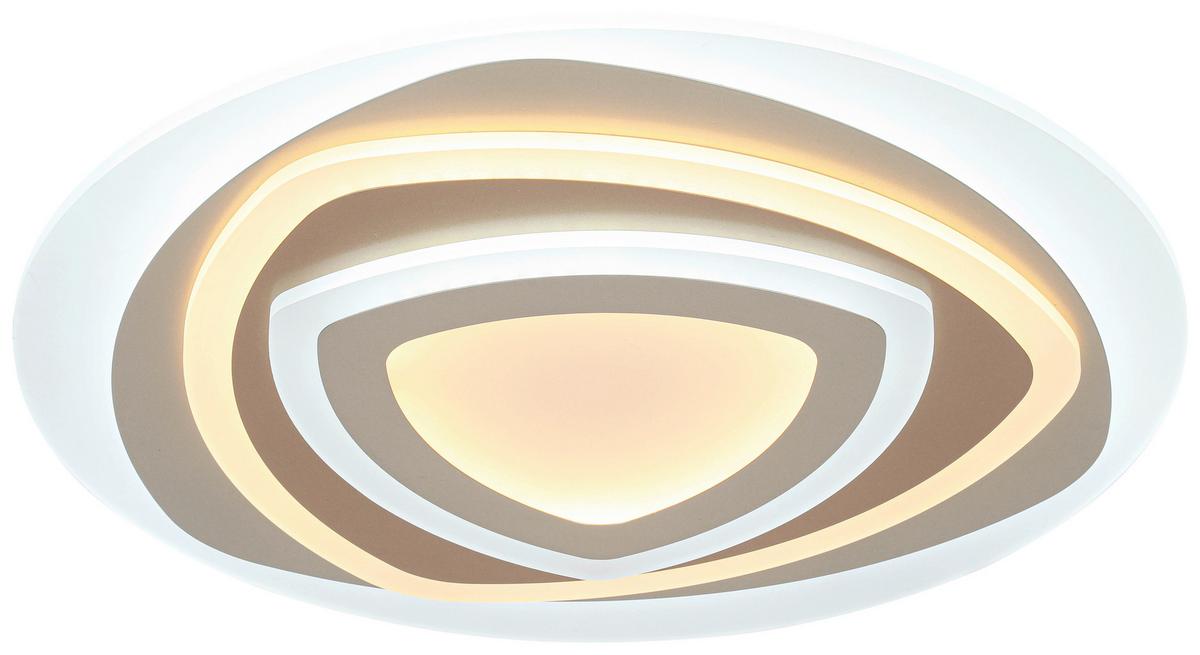 LAMPA SUFITOWA ELLA - biały/cappuccino, Trend, tworzywo sztuczne/metal (50/6cm) - Novel