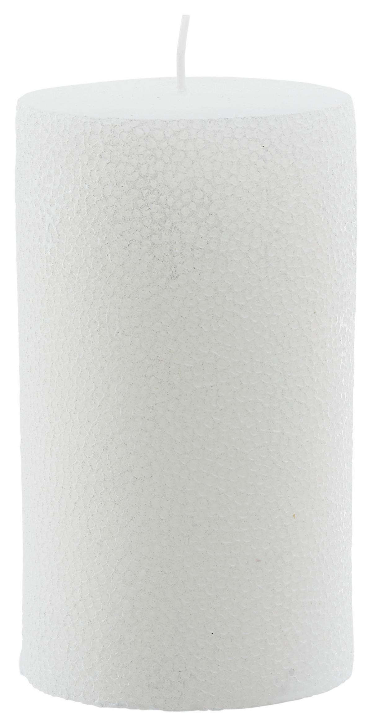Lumânare coloană Dots - albastru deschis/roz deschis (8/14cm) - Premium Living