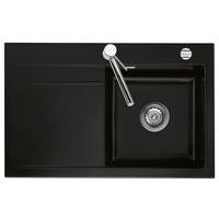 Spüle Stema80, Typ:50540287 Nigra re - Schwarz, Keramik (80/51cm) - Systemceram