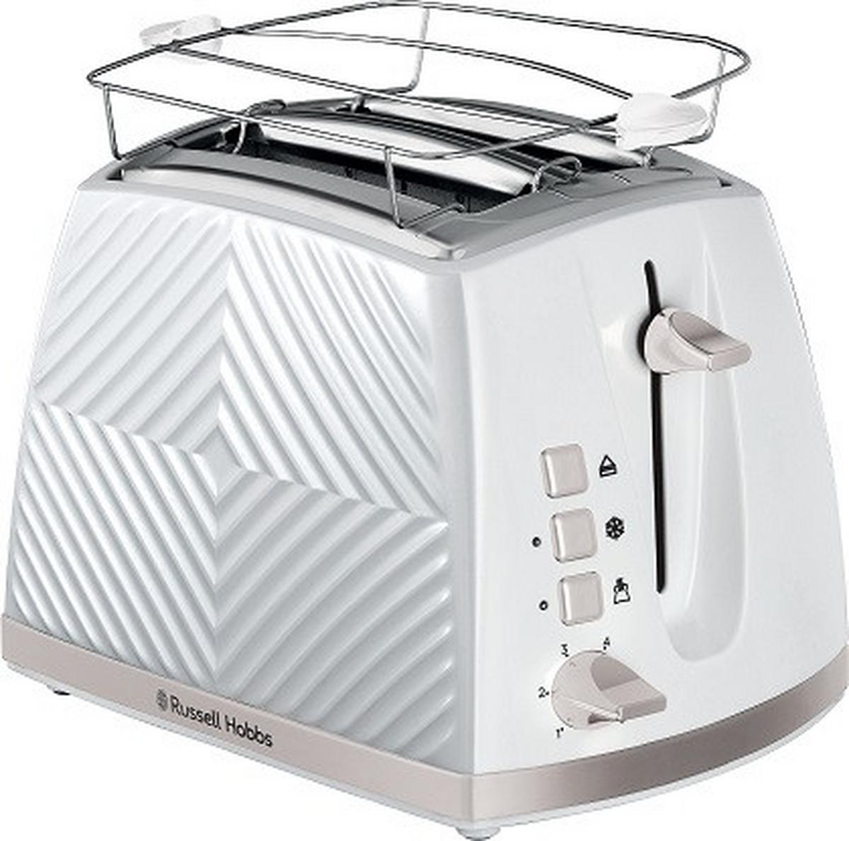 Kenyérpirító Russell Hobbs - fehér, műanyag/fém - Russel Hobbs
