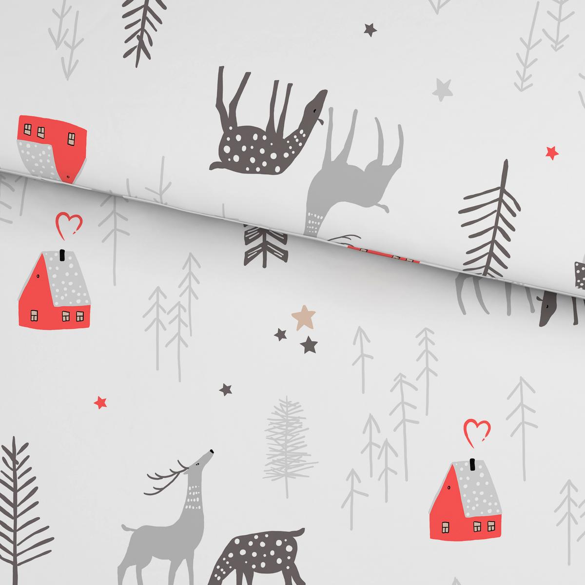 Ágyneműhuzat-garnitúra Lotte - piros/fehér, textil (140/200cm) - Mömax