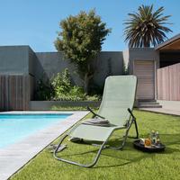 Kippliege Georg in Olivgrün/Anthrazit - Olivgrün, Modern, Metall (49/97/143cm) - Mömax