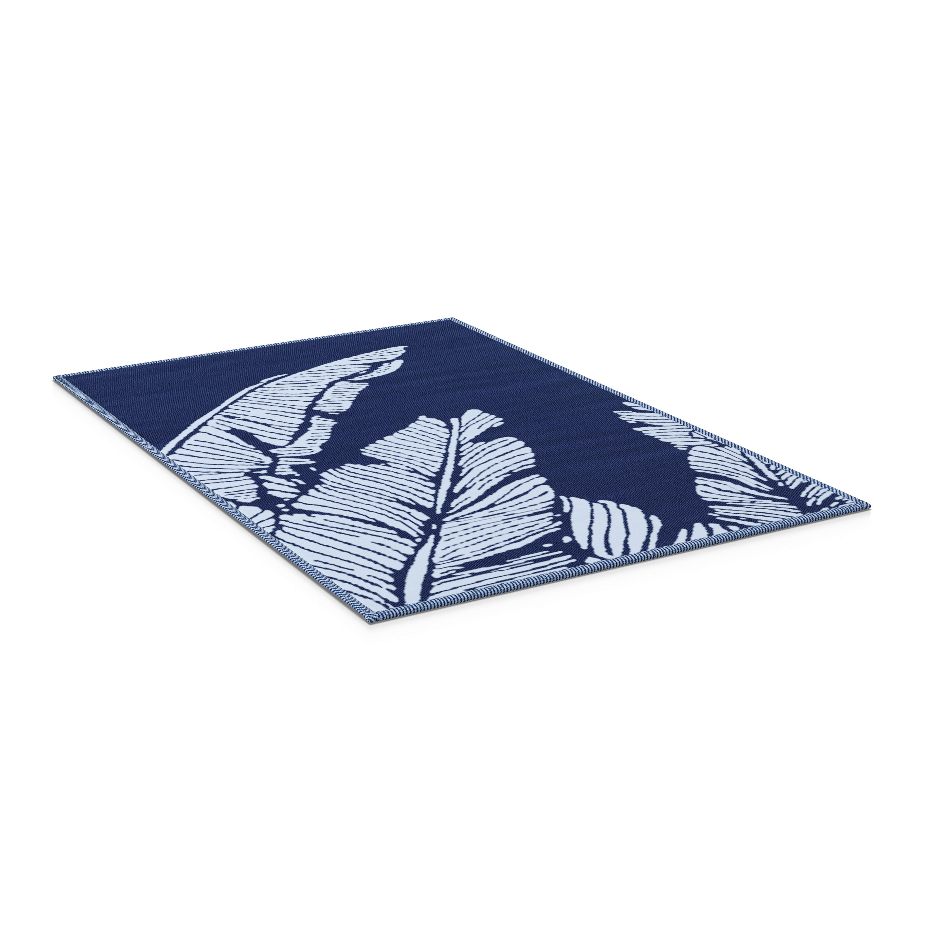 UTOMHUSMATTA FLAVIA - blå, Modern, plast (120/180cm) - Bessagi Garden