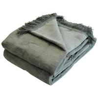 Decke El Sol in Grün ca.150x200cm - Hellgrün, Textil (150/200cm) - Modern Living