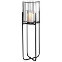 LATARENKA 613-401533 - czarny, Modern, metal/szkło (22/63/22cm)