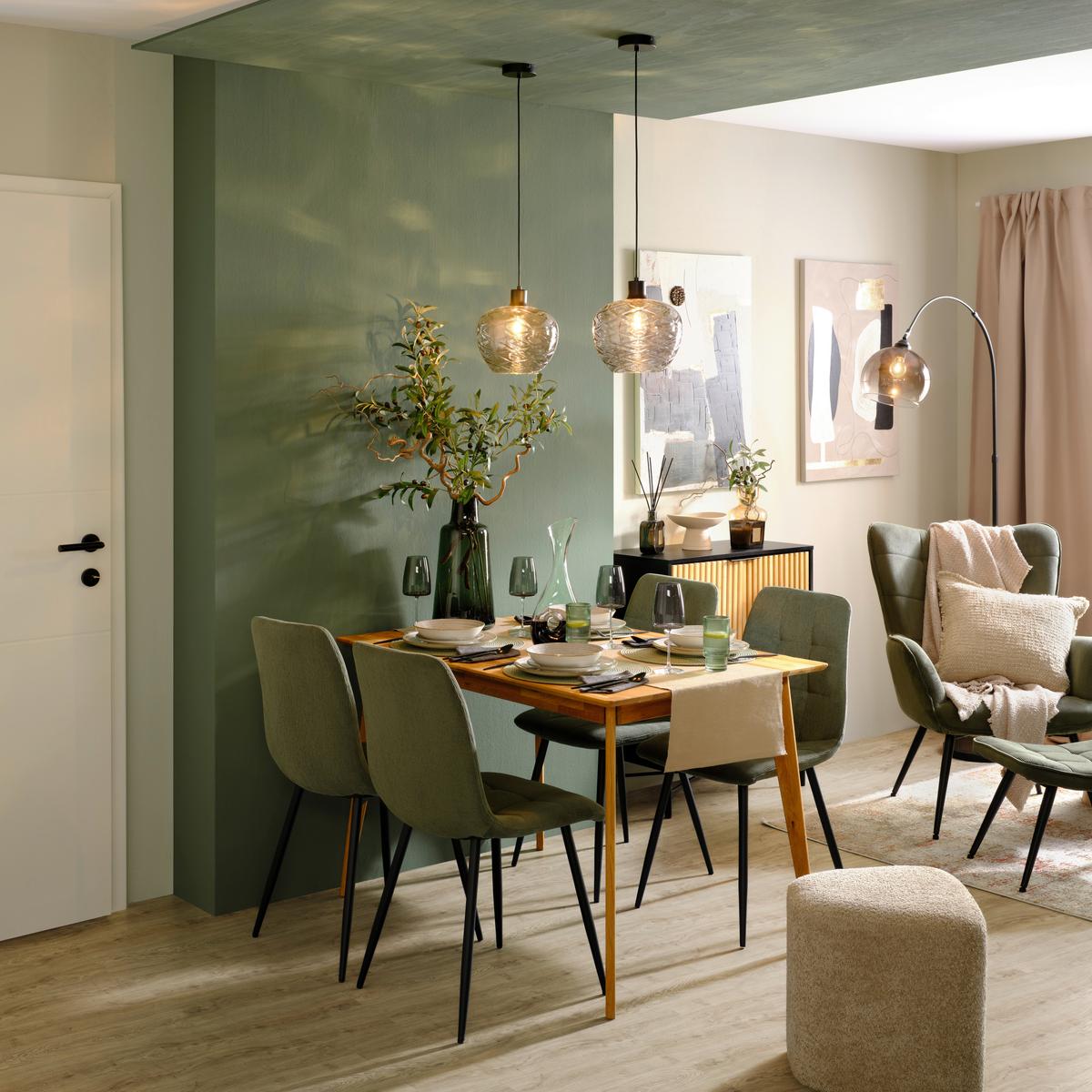Függőlámpa Ruz - fekete, Modern, Üveg/fém (24/120cm) - Modern Living