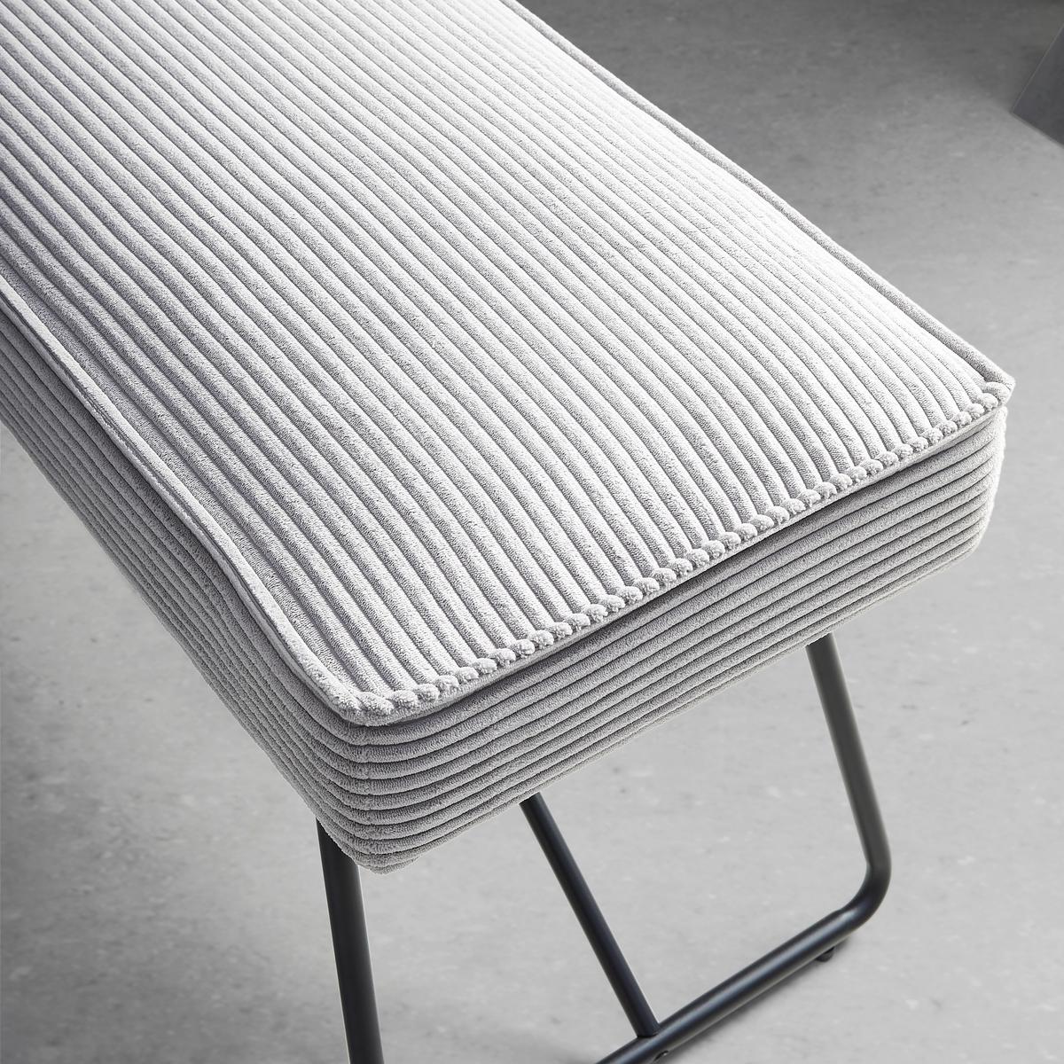 Ülőpad Cora - fekete/szürke, Modern, textil/fém - Mömax