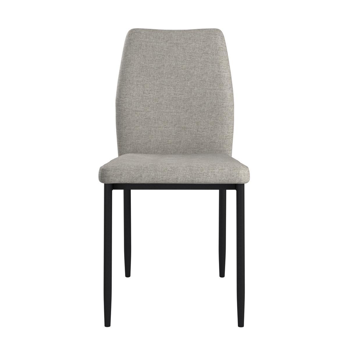 Stol Augusta, Siva - siva/črna, Konvencionalno, kovina/tekstil (45/87/56.5cm)