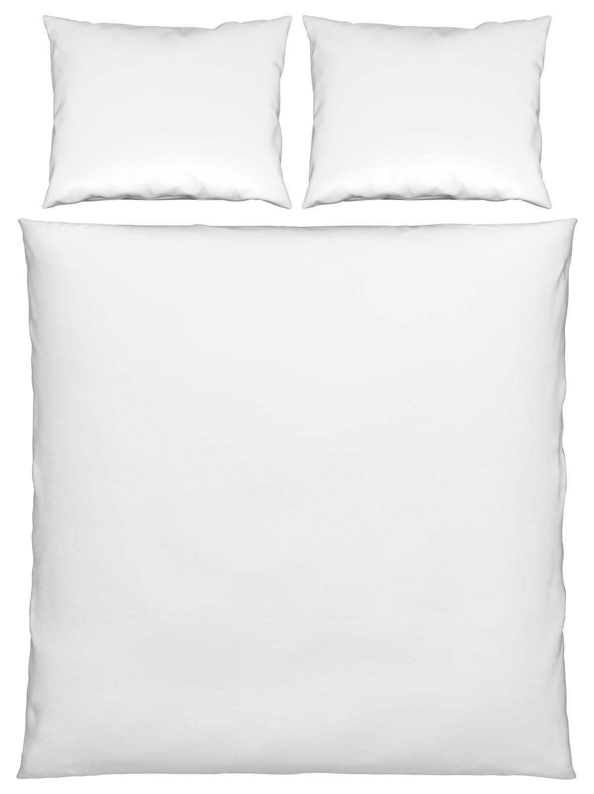 Bettwäsche Iris XXL Weiß ca. 200x220cm - Weiß, MODERN, Textil (200/220cm) - Modern Living
