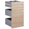 Schubladenset in Eichefarben Bardolino - Eichefarben, MODERN, Holzwerkstoff (45,3/83/47cm) - Based