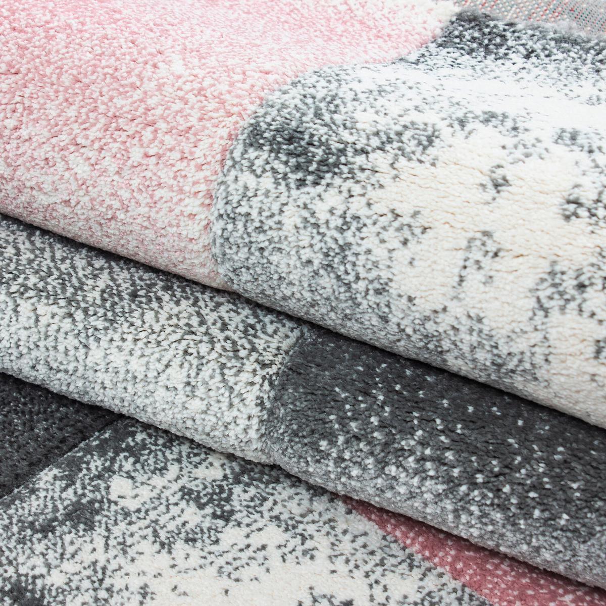 Flachwebeteppich Hawaii Pink ca. 240x340cm - Pink, Design, Textil (240/340cm) - Novel