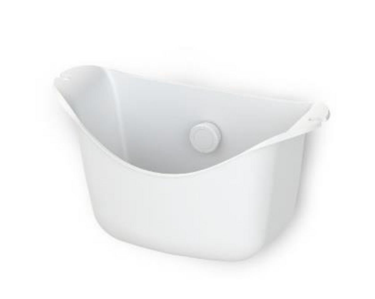 Coșuleț pentru duș Easy - alb, Modern, plastic (29/14/15,6cm) - Premium Living