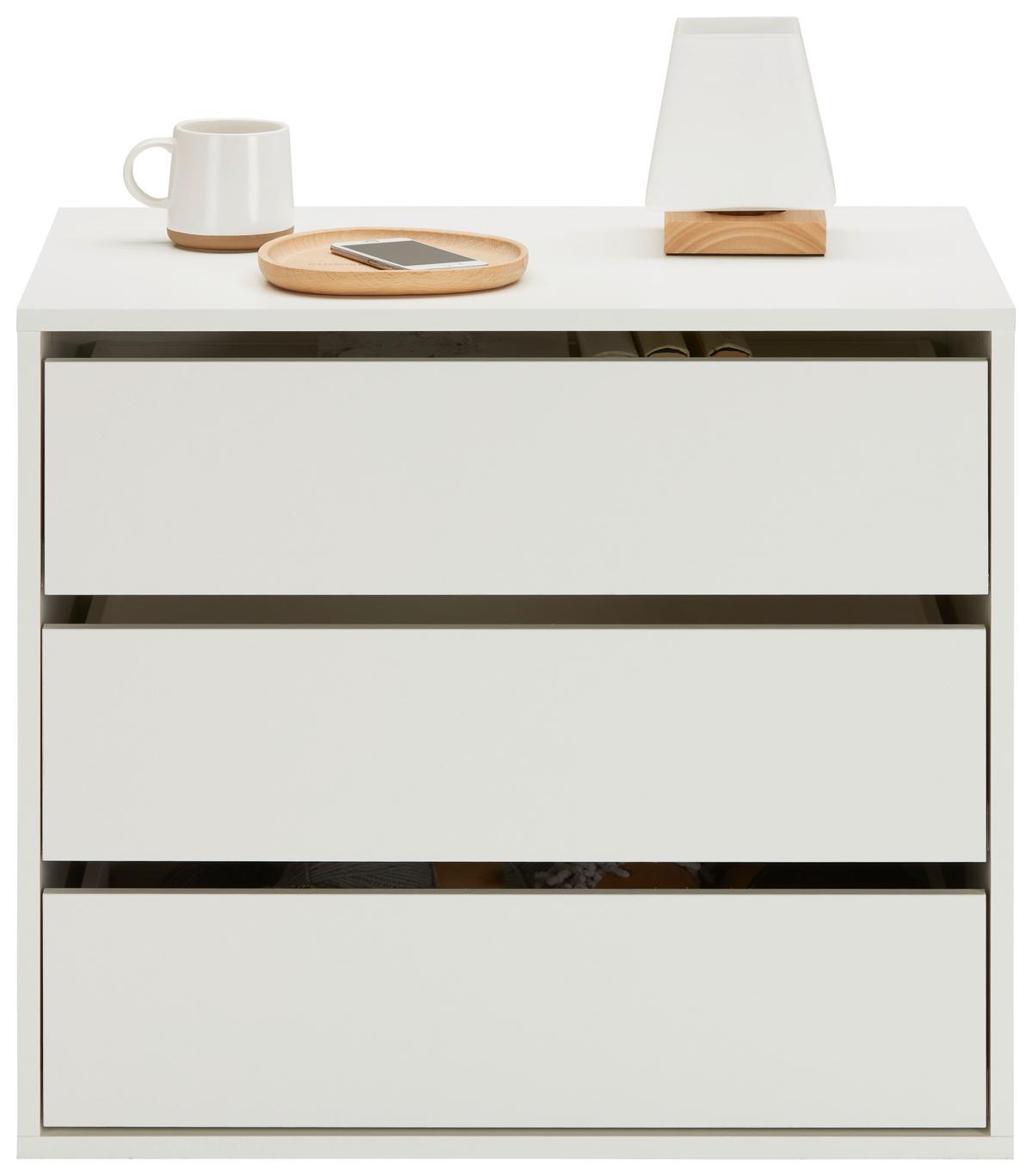 Fiók Szett Universal - fehér, Konventionell, faalapú anyag (70/61/44cm) - Mömax