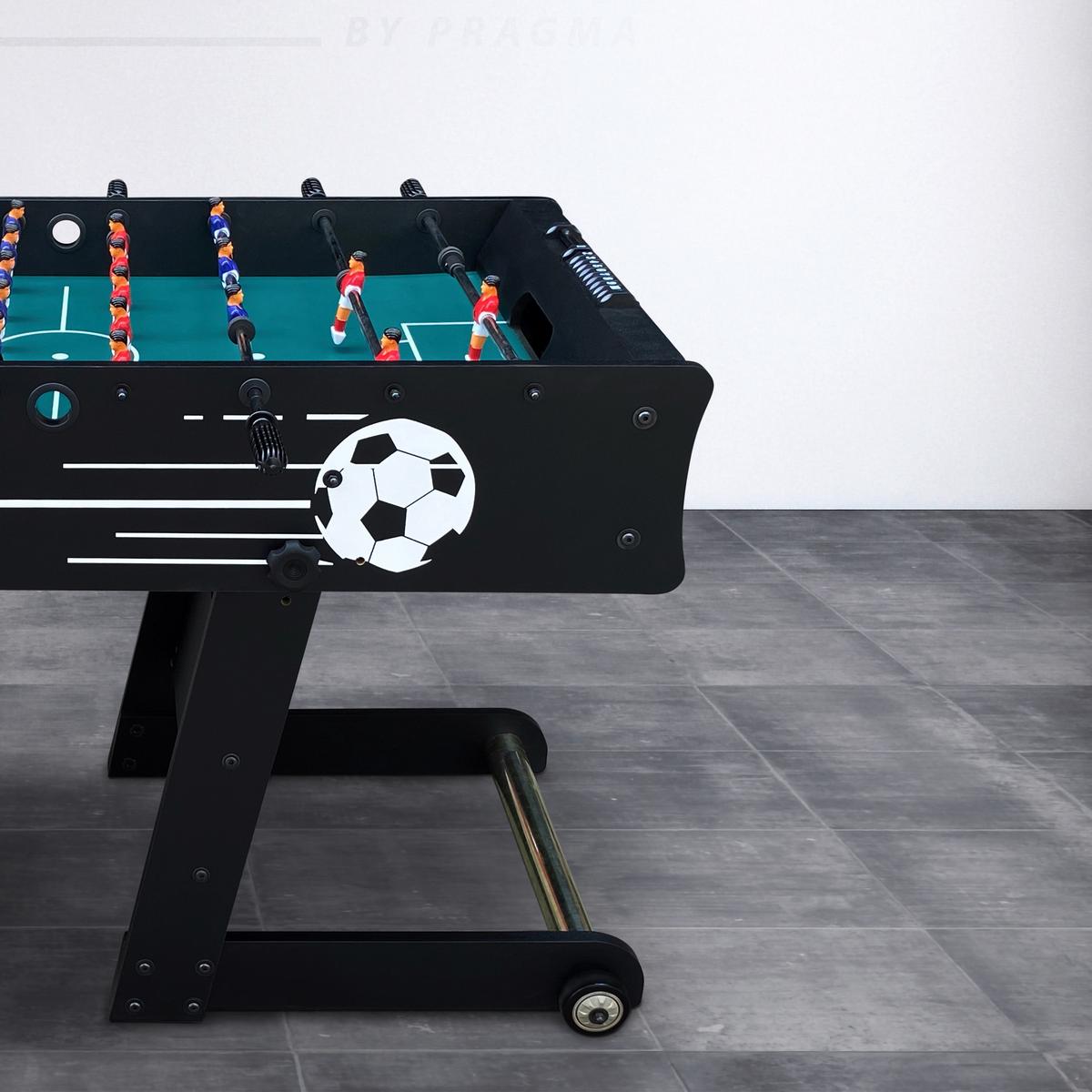 Tischfußball Scorpion Kick TS - Schwarz, KONVENTIONELL, Holz (61/81/122cm) - Ambia Garden
